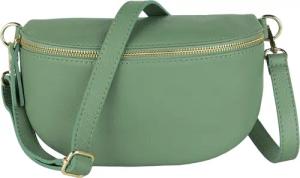 MIRROSI Bauchtasche mit GOLDENER Reißverschluss Damen,