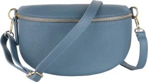MIRROSI Bauchtasche mit GOLDENER Reißverschluss Damen,