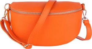 MIRROSI Bauchtasche mit GOLDENER Reißverschluss Damen,