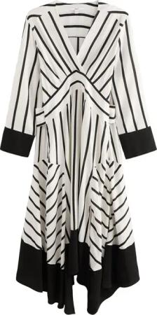 Next Maxikleid Asymmetrisches Midikleid zum Binden