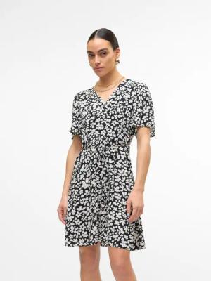 Vero Moda Blusenkleid VMAlba (1-tlg) Drapiert/gerafft
