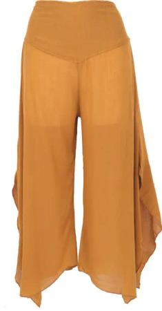 Guru-Shop Relaxhose Palazzohose, weite Boho Sommerhose,