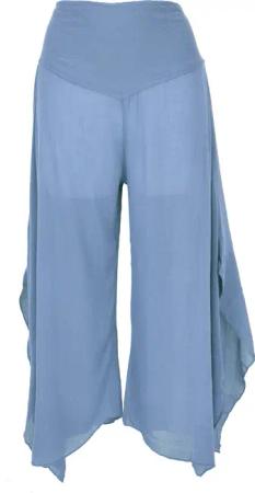 Guru-Shop Relaxhose Palazzohose, weite Boho Sommerhose,