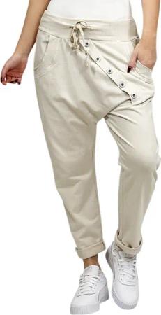 Mississhop Boyfriend-Hose Damen Baumwollhose Hose Sweatpants