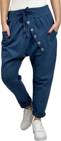 Mississhop Boyfriend-Hose Damen Baumwollhose Hose Sweatpants