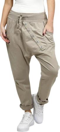 Mississhop Boyfriend-Hose Damen Baumwollhose Hose Sweatpants