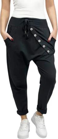 Mississhop Boyfriend-Hose Damen Baumwollhose Hose Sweatpants