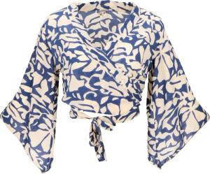 Guru-Shop Longbluse Kurztop, Boho Blusentop, Wickeltop,