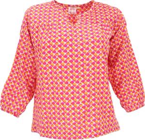 Guru-Shop Longbluse Leichte Baumwollbluse, Boho Schlupfbluse
