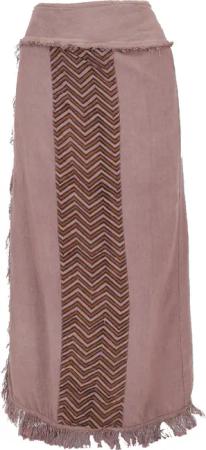 Guru-Shop Minirock Boho Wickelrock mit Tribaldruck