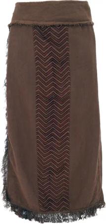 Guru-Shop Minirock Boho Wickelrock mit Tribaldruck