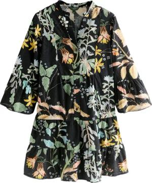 Next Minikleid Mini-Hemdblusenkleid mit Lochstickerei und