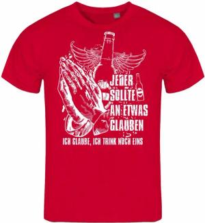deinshirt Print-Shirt Herren T-Shirt Ich glaube