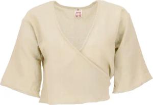 Guru-Shop Longbluse Boho Wickelbluse, Wickeltop aus