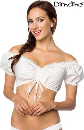 Dirndline Dirndlbluse Dirndline Schulterfreie Dirndlbluse -
