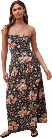 Next Jerseykleid Bandeau-Maxikleid aus Jersey mit