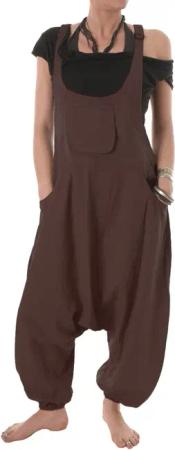 Vishes Latzhose Damen Sommer Hose Haremshose