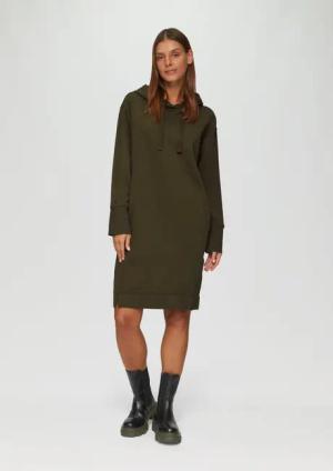 s.Oliver Minikleid Sweatkleid mit Eingrifftaschen und
