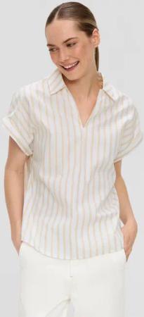s.Oliver BLACK LABEL Kurzarmbluse Bluse mit