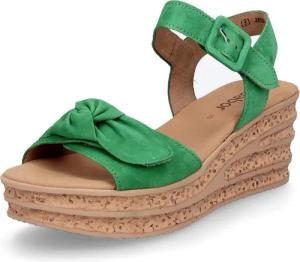 Gabor Gabor Damen Plateau Keilsandalette grün
