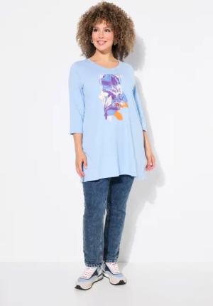 Ulla Popken Longshirt Longshirt Blüten A-Linie