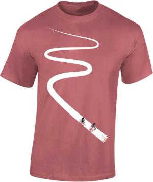 Baddery Print-Shirt Fahrrad T-Shirt: "Radweg" -