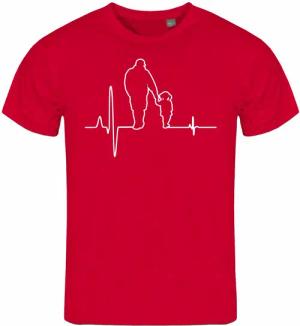 deinshirt Print-Shirt Herren T-Shirt Herzschlag Vater
