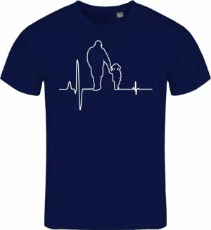 deinshirt Print-Shirt Herren T-Shirt Herzschlag Vater