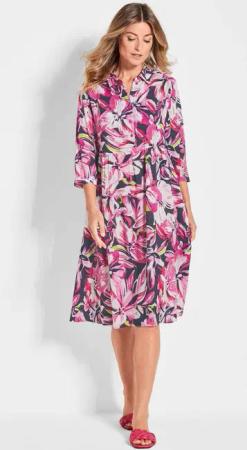 GOLDNER Blusenkleid Druckkleid