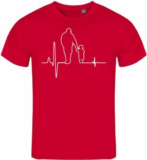 deinshirt Print-Shirt Herren T-Shirt Herzschlag Vater