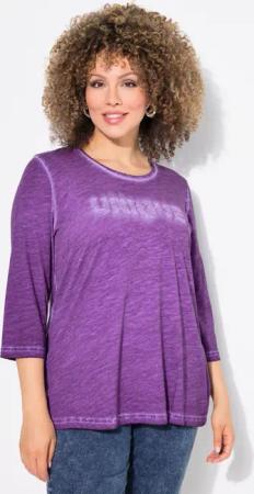 Ulla Popken T-Shirt Shirt Statementstickerei Classic