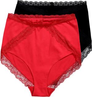 Ulla Popken Slip Maxislips 2er-Pack Spitze