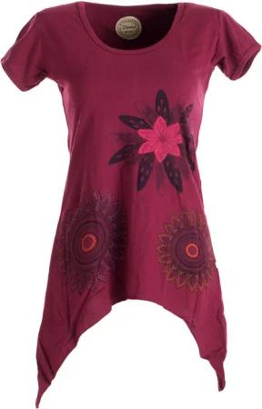 Vishes Tunikakleid Asymmetrisches Longshirt m. großen