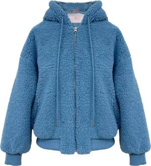 Lara Laurén Plüschjacke moderne Kapuzenjacke aus
