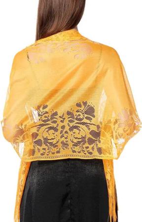 Coonoor Modeschal Damen Spitzen Lochmuster Schal