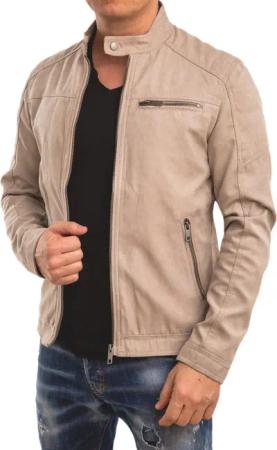 Jack & Jones Lederjacke stilvolle Bikerjacke
