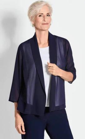GOLDNER Jerseyblazer Chiffonjäckchen