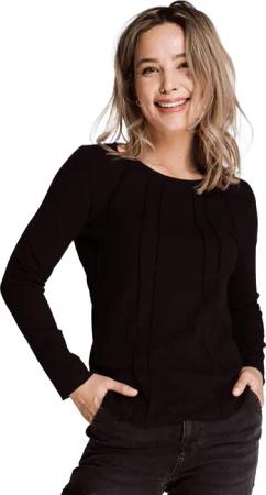 Zhrill Strickpullover Pullover ZHPETRA Schwarz Care-Label