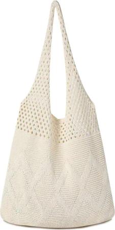 Coonoor Umhängetasche Umhängetasche Damen, Mesh Strandtasche,