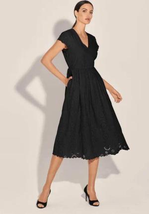 MADELEINE Maxikleid Spitzenkleid mit kurzen Ärmeln