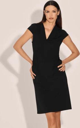 MADELEINE Midikleid Etui-Kleid mit V-Ausschnitt und