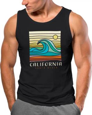 Neverless Tanktop Herren Tank-Top California South
