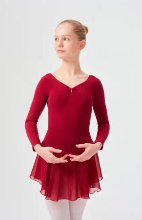 tanzmuster Chiffonkleid Ballettkleid Anna mit Glitzersteinen