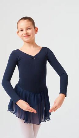 tanzmuster Chiffonkleid Ballettkleid Anna mit Glitzersteinen