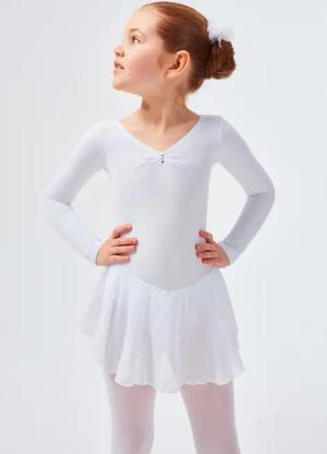tanzmuster Chiffonkleid Ballettkleid Anna mit Glitzersteinen