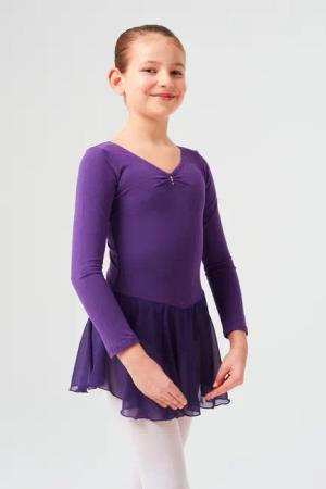 tanzmuster Chiffonkleid Ballettkleid Anna mit Glitzersteinen