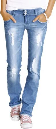 be styled Bootcut-Jeans Hüftjeans destroyed Bootcut