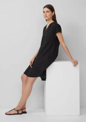 s.Oliver Minikleid Blusenkleid aus Leinenmix mit
