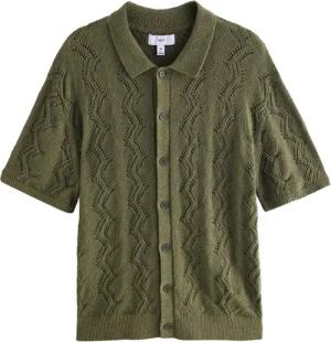 Next Poloshirt Relaxed Fit Kurzarm-Strickhemd mit