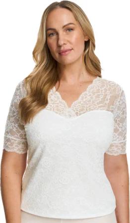 Susa Dirndlbluse Dirndl Spitzenshirt 1/2 Arm